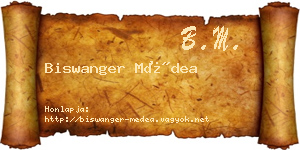 Biswanger Médea névjegykártya